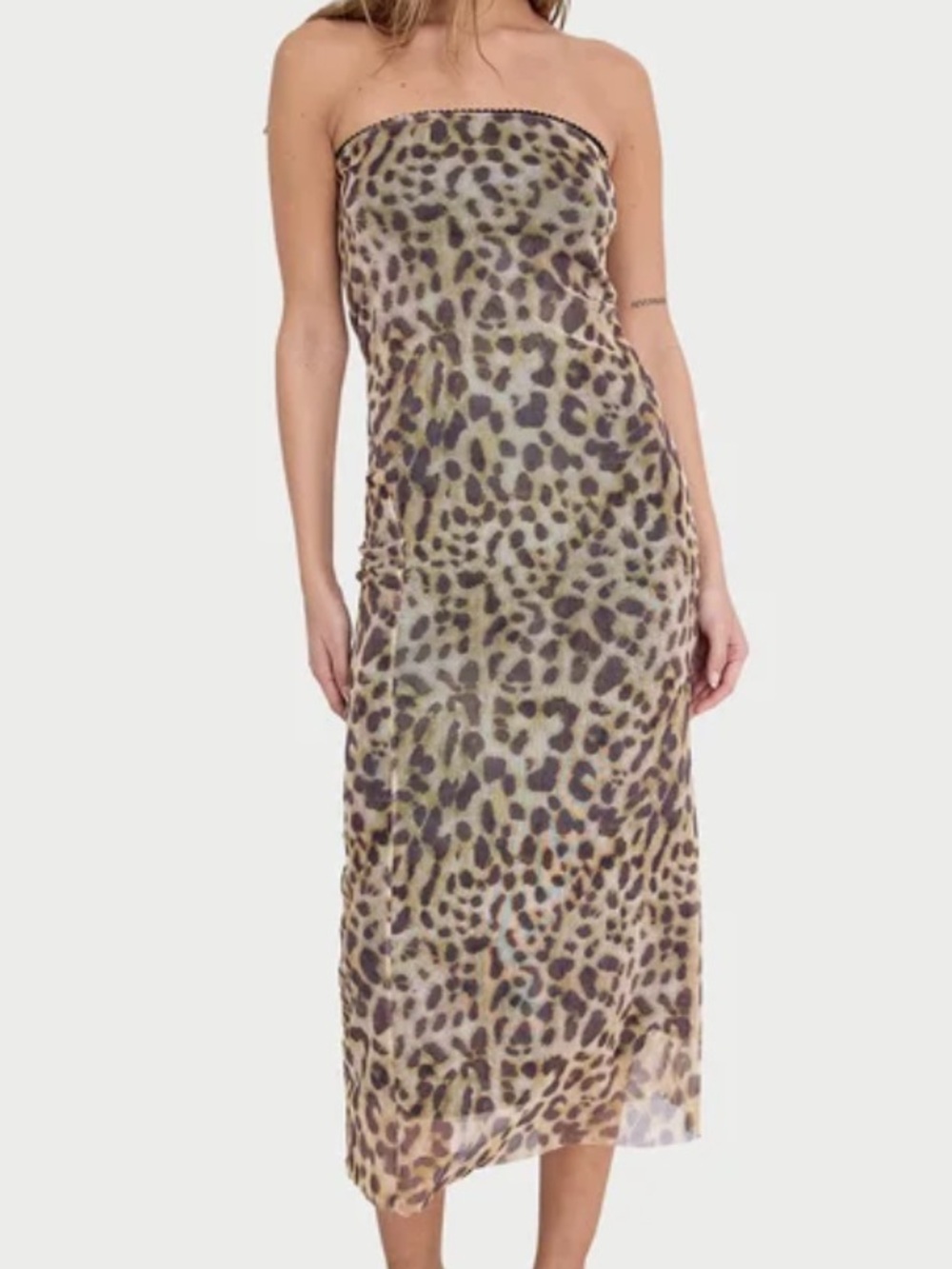 Noisy May Leopard Lesley Tube Dress